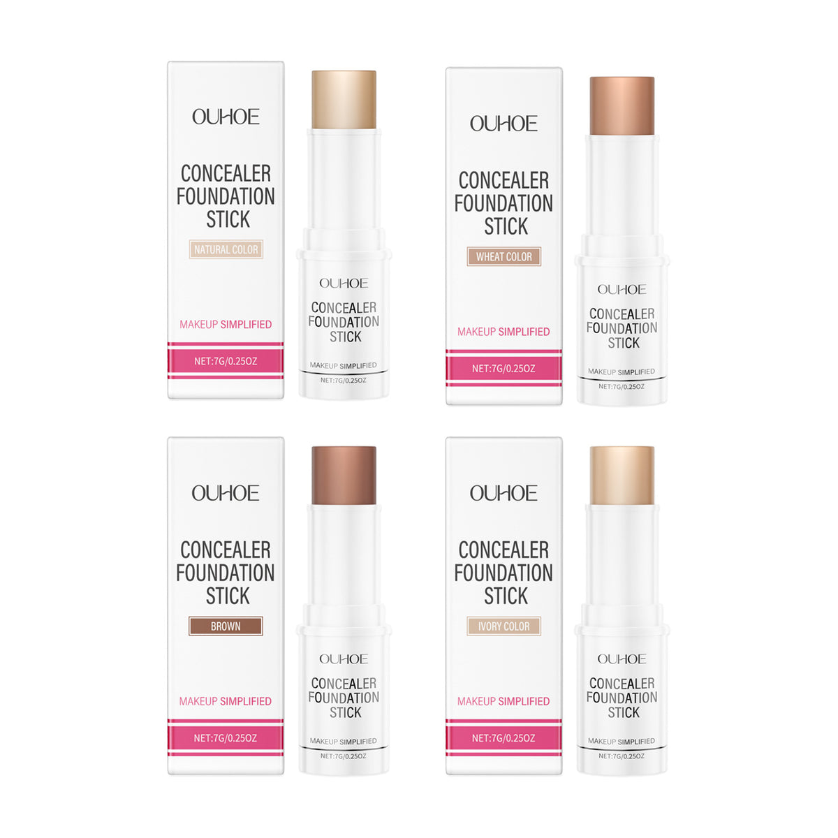 Ouhoe Concealer Stick Foundation Portable Waterproof And Sweatproof