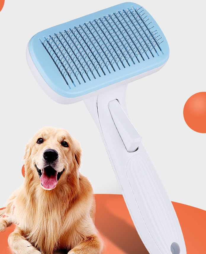 Self-Cleaning Pet Grooming Comb