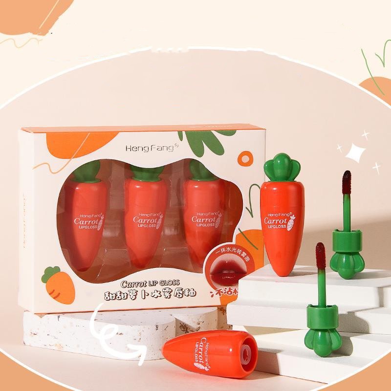 HengFang Sweet Radish Water Mist Lip Glaze Is Not Easy To Fade Without Touching The Cup