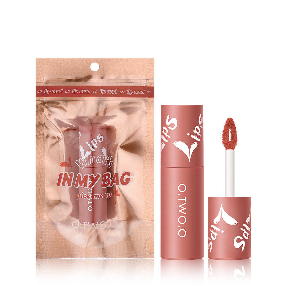 O.TWO.O Matte Fog Face Lip And Cheek Dual-use Powder Blusher Lipstick Air Lip Glaze