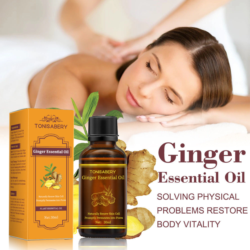 Tonisabery Beauty Skin Care Ginger Massage Essential Oil