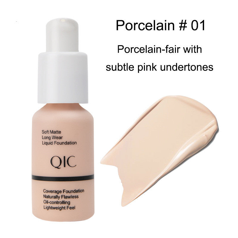 QIC Concealer Liquid Foundation Brightens Moisturizes And Controls Oil Bronzer Stage Makeup BB Cream