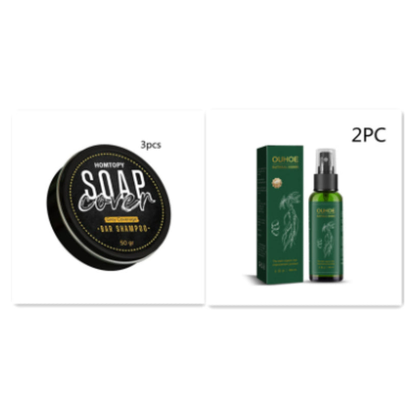Polygonum Multiflorum Shampoo Handmade Black Soap Cleansing Nourishing Care