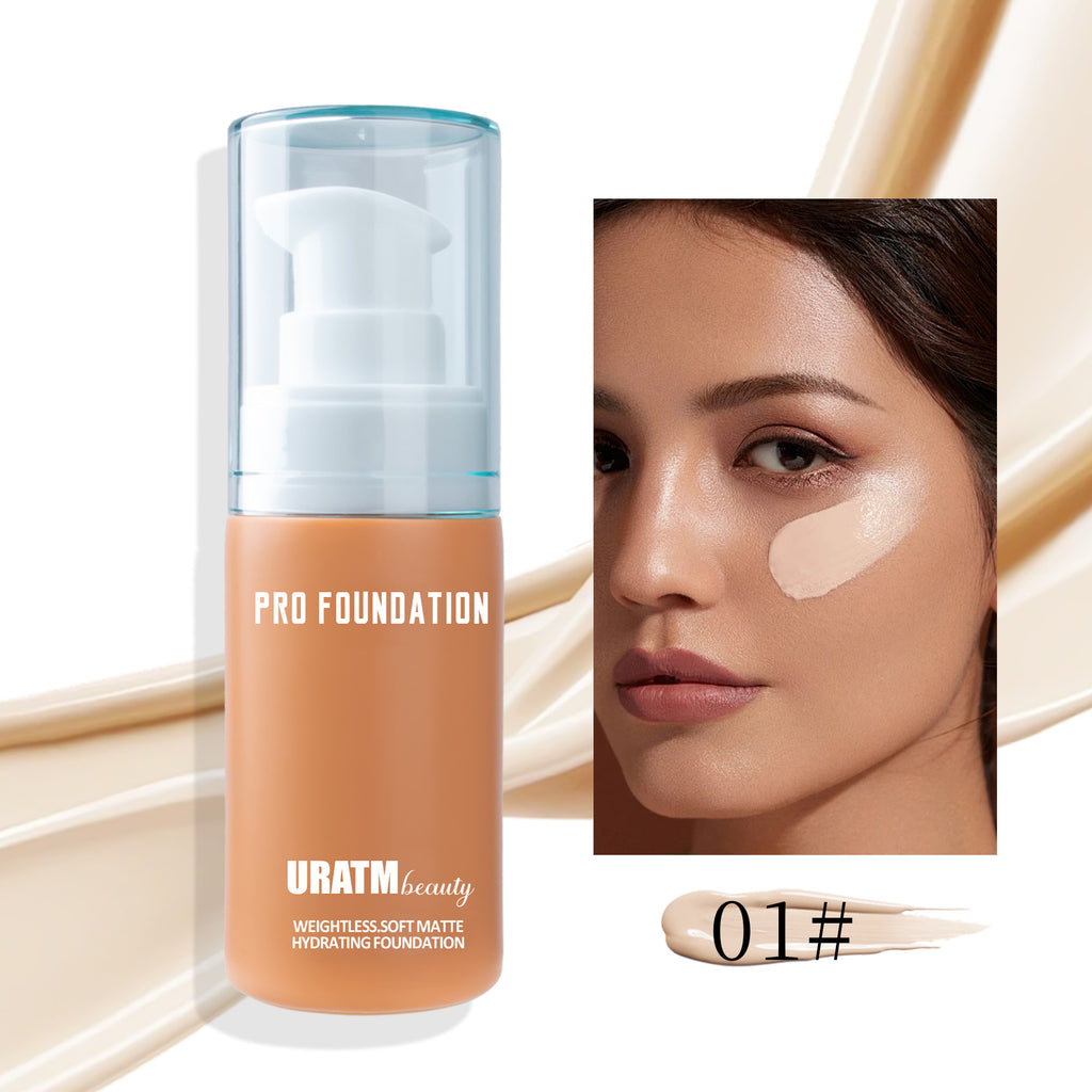 URATM Makeup Liquid Foundation Matte Concealer Long Lasting Smear-proof Makeup
