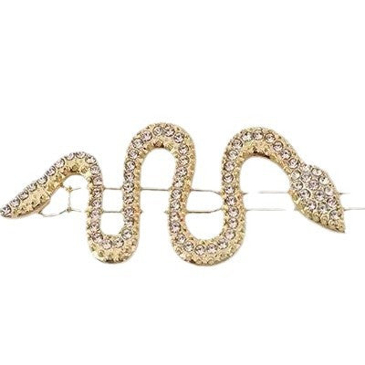 South Korea Vintage Court Rhinestone Snake Barrettes