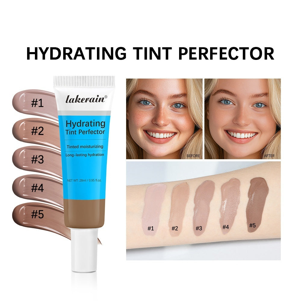 Lakerain Long-Lasting Moisturizing Even Skin Color Concealer Moisturizing Light Foundation Cream