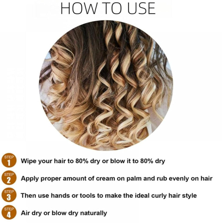 HairHalo Anti Frizz Moisturizing Curling And Styling Cream