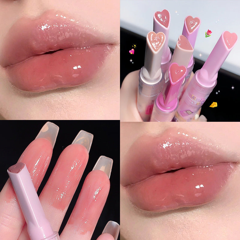 Cappuvini Full Lips Mirror Water Light Fading Lip Lines Moisturizing And Nourishing Lipstick