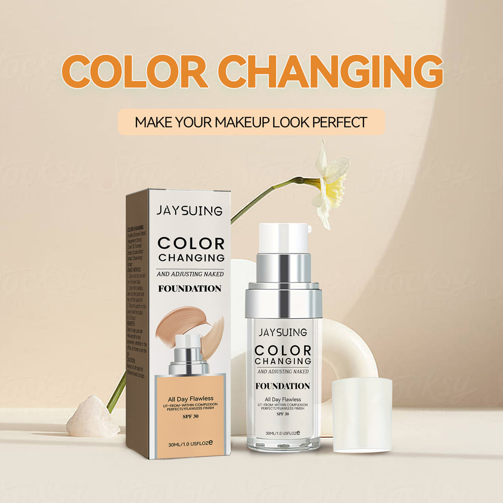 Jaysuing Concealer Oil Control Liquid Foundation Light Bottom