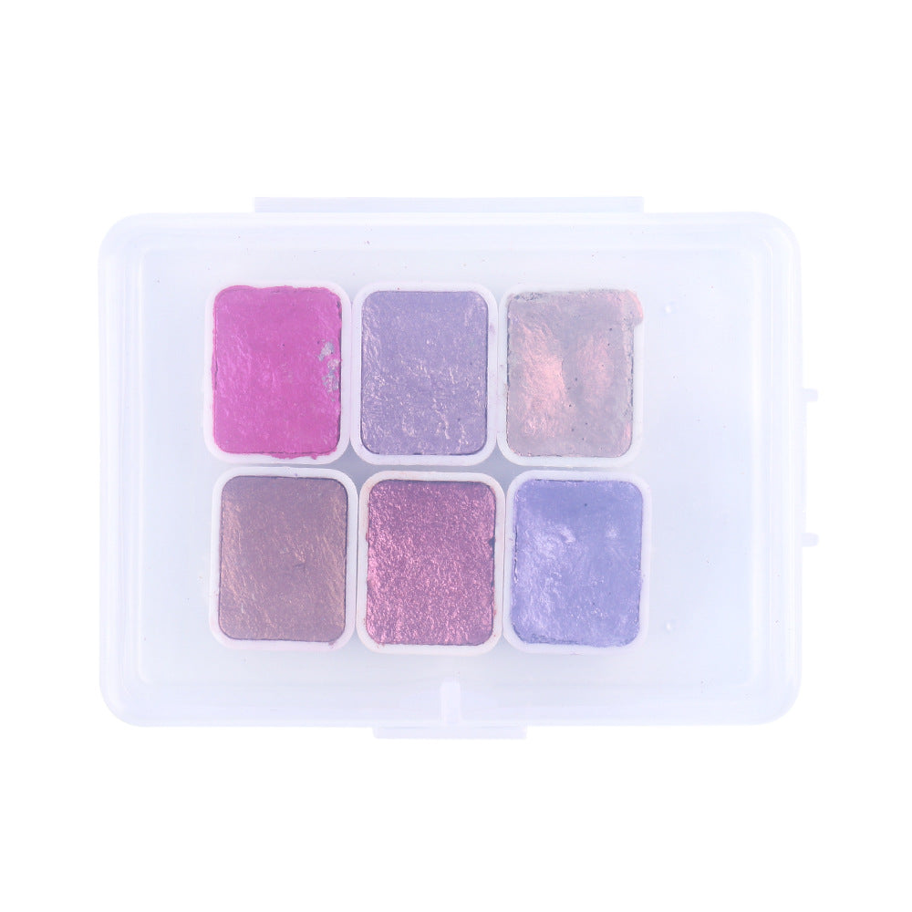 Shimmering Powder Solid Metal Pearlescent Watercolor Smudges Japanese t Nail Smudges ted