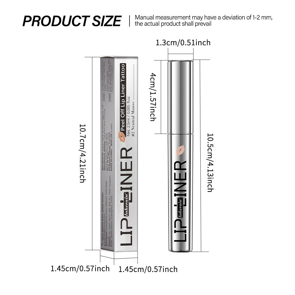 Lakerain Nonstick Cup Long-lasting Stripping Tear And Pull Lip Liner Not Smudge Pen