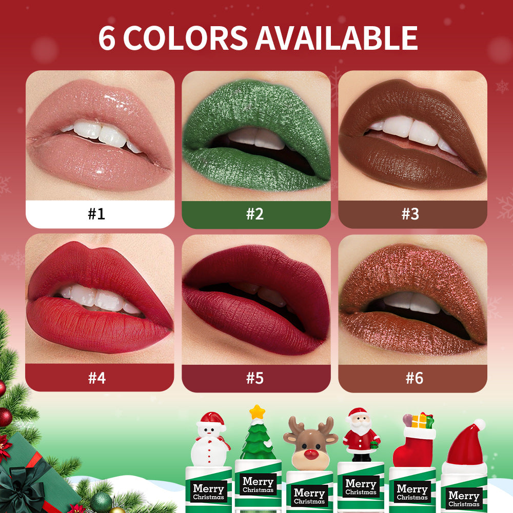 Lakerain Christmas Cute Doll Lip Gloss