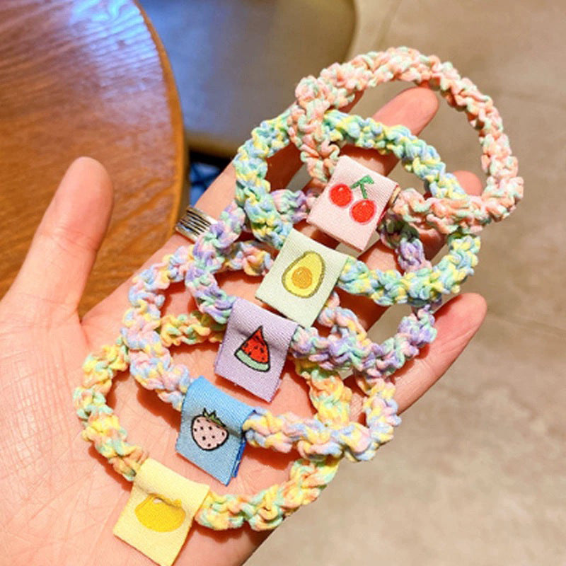 Candy Color Twist Weave Head Rope Fruit Cloth Label