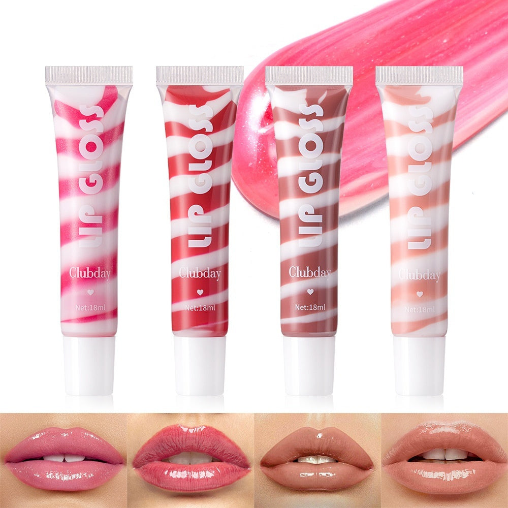 Clubday Hose Pearlescent Thin And Glittering Moisturizing Fruit Flavor Lip Gloss