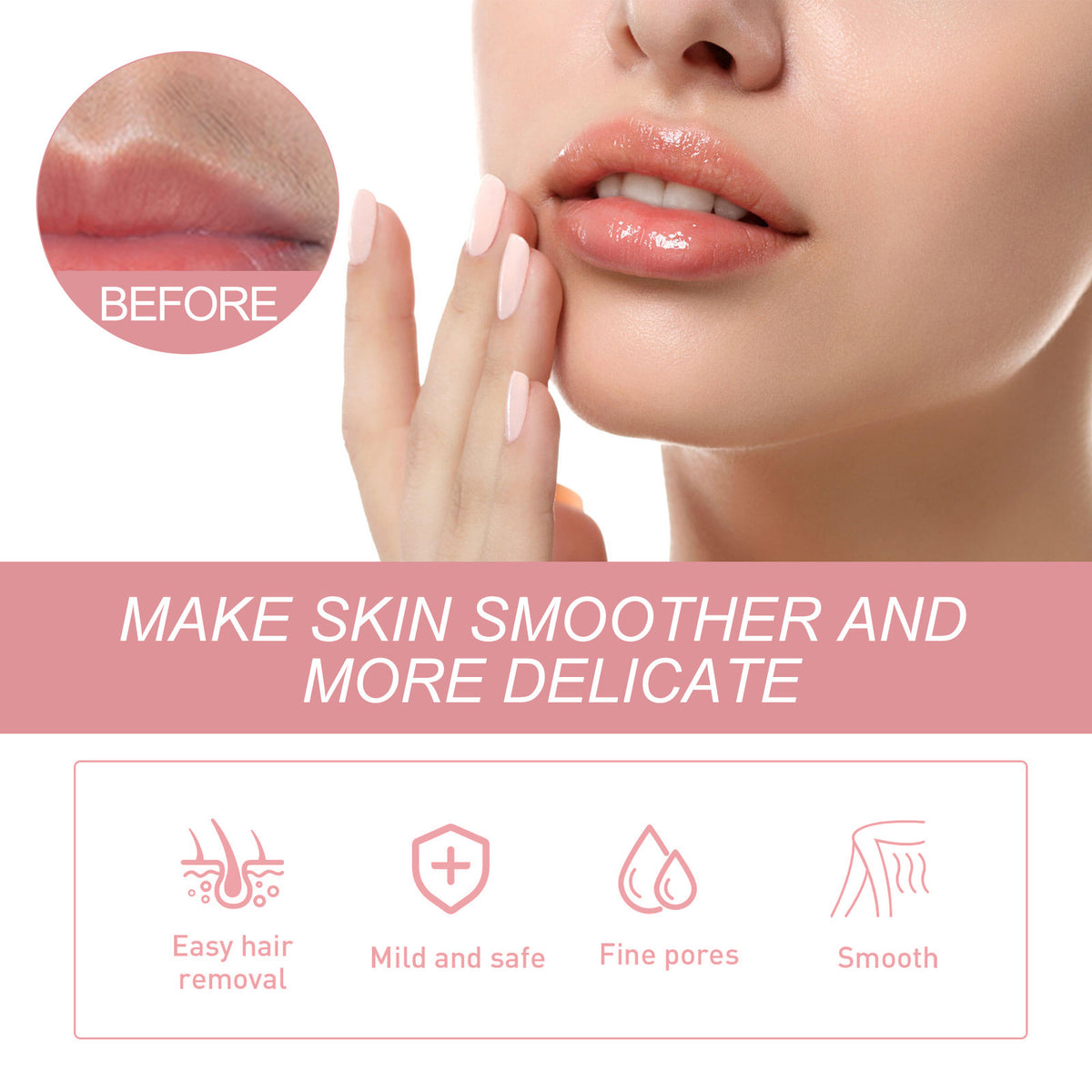 Ouhoe Gentle And Non-irritating Cleansing Women's Face Fast Depilatory Cream