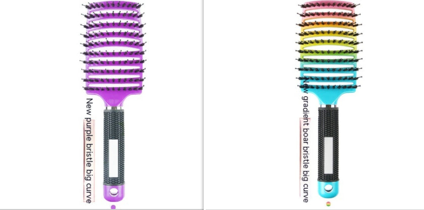 Big Curved Comb Bristle Massage Comb Eight Claws