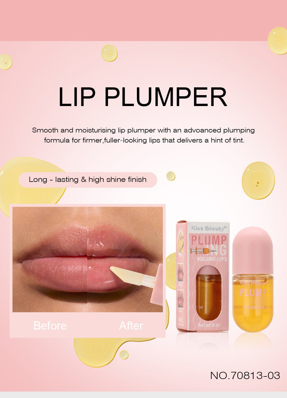 Kiss Beauty Moisturizing And Nourishing Fade Lip Capsule Care