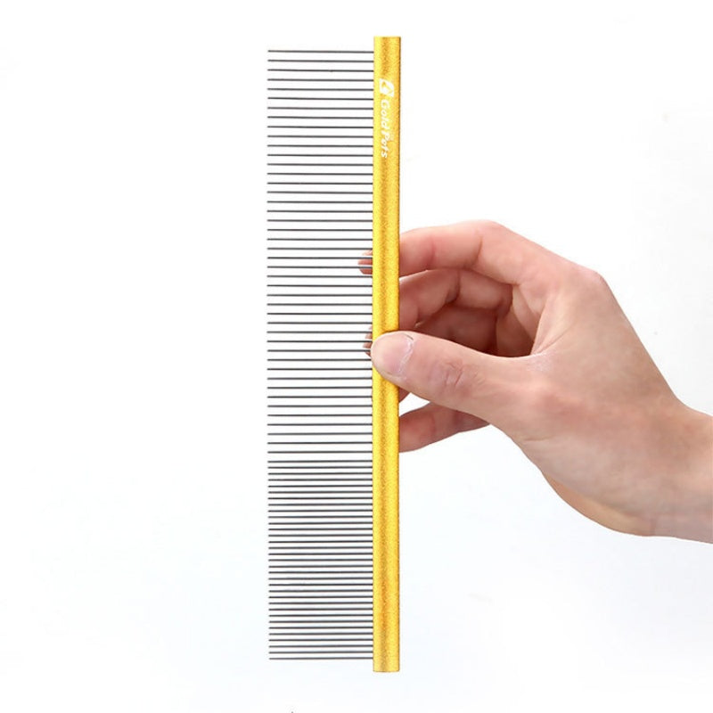 Pet Comb Colorful Stainless Steel Shedding 1mm Dog Grooming Comb Puppy Hair Remover Piano t Cleaning Brush Pet Accessories