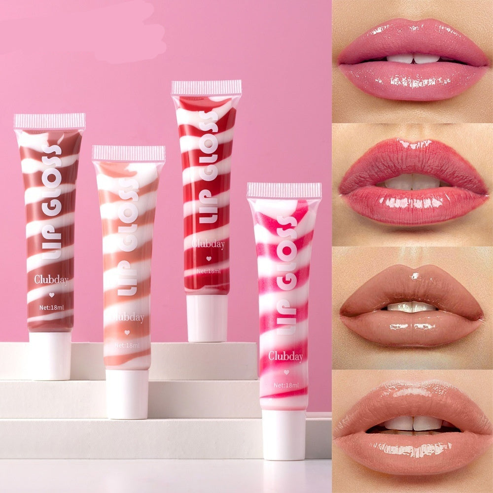 Clubday Hose Pearlescent Thin And Glittering Moisturizing Fruit Flavor Lip Gloss