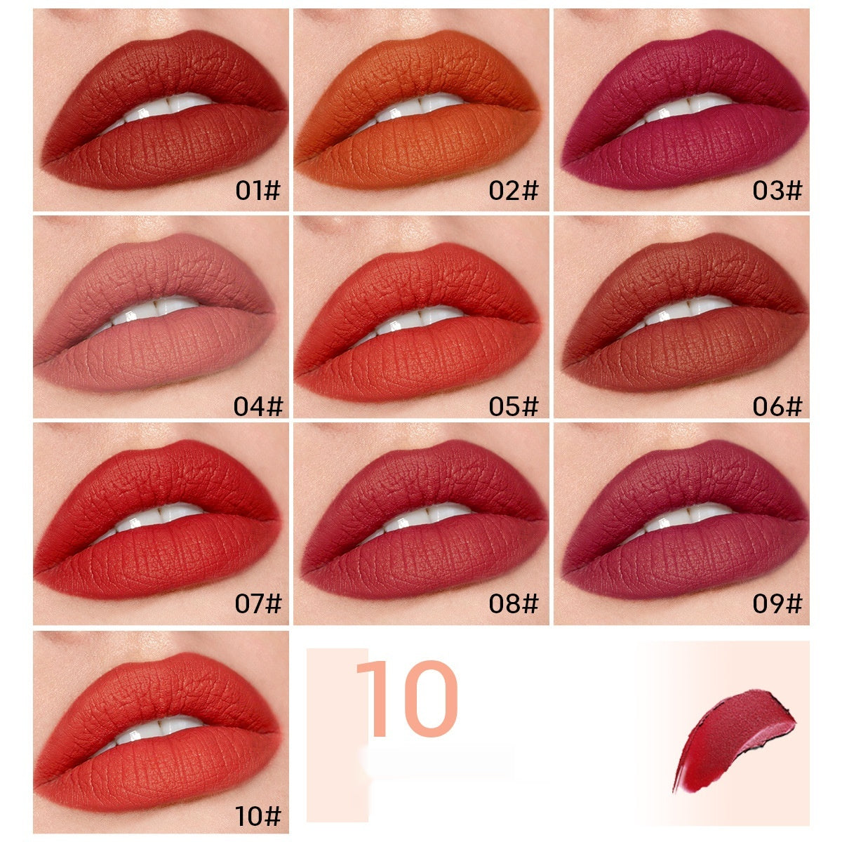 Derol Chocolate Capsule Matte Finish Lipstick