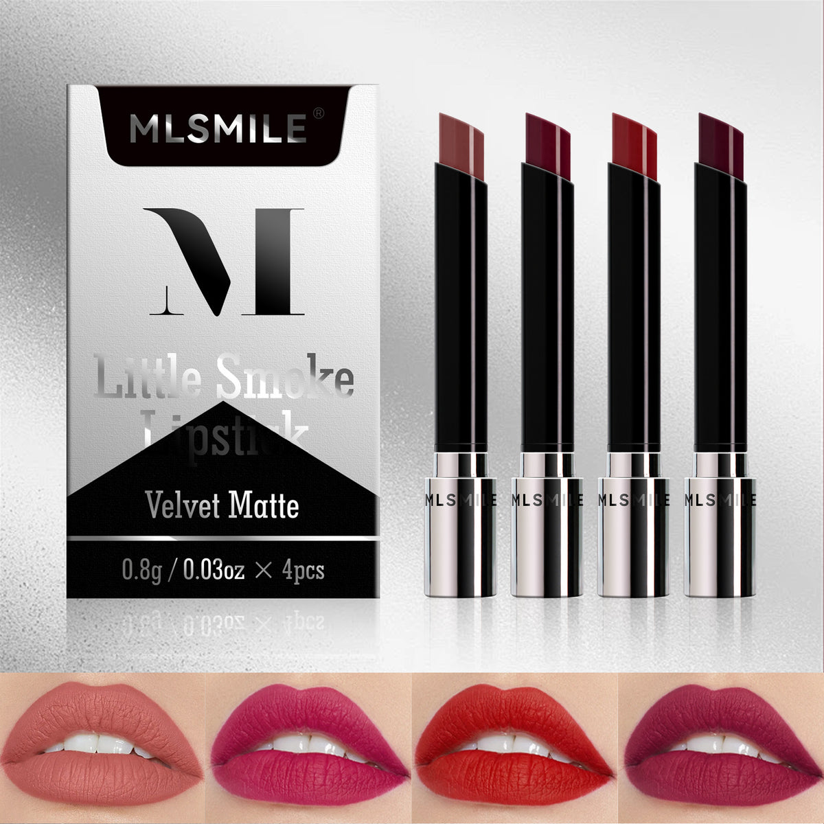 MLSmile Lipstick 4 Makeup No Stain On Cup Easy To Color