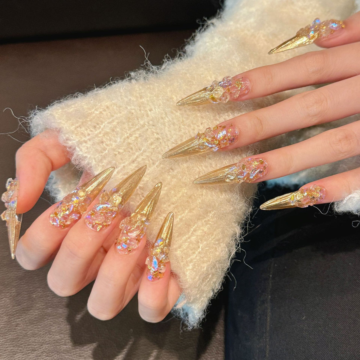 Eternal Night Starry Sky Palace-Style Nail Stickers