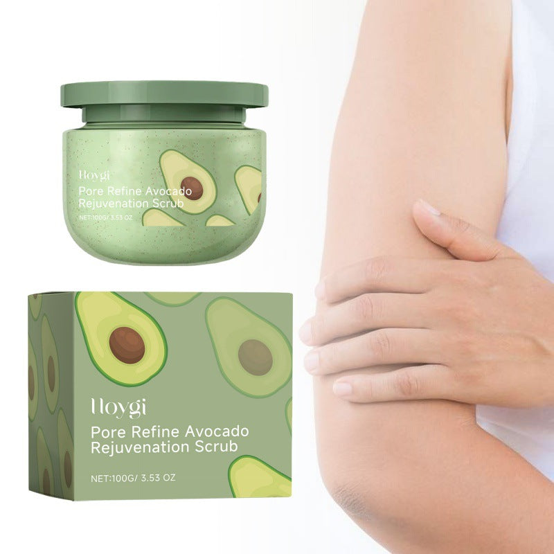 Hoygi Avocado Ice Cream Facial Scrub Body Cleaning