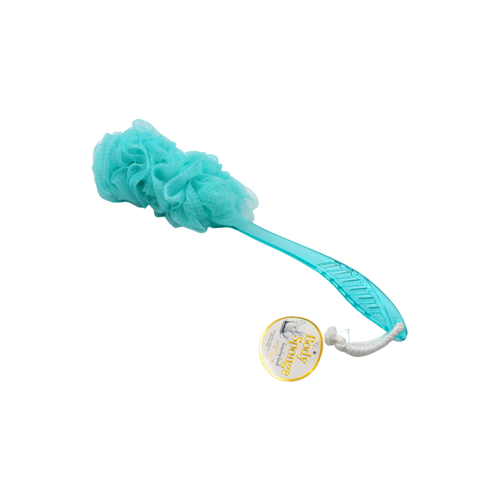 6702a Loofah Back Scrubber For Shower Long Handle Bath Sponge Shower Brush Soft Nylon Mesh Back Cleaner Washer Body Bath Brush For Women And Men Bathroom Shower Accessories (45 Cm)