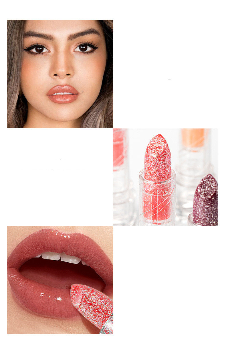 Qibest Micro-shimmer Warm Moisturizing Lipstick Waterproof And Not Easy To Fade