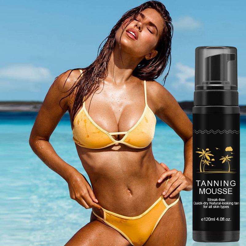 Tanning Mousse Moisturizing Skin Sunbathing Black Cream