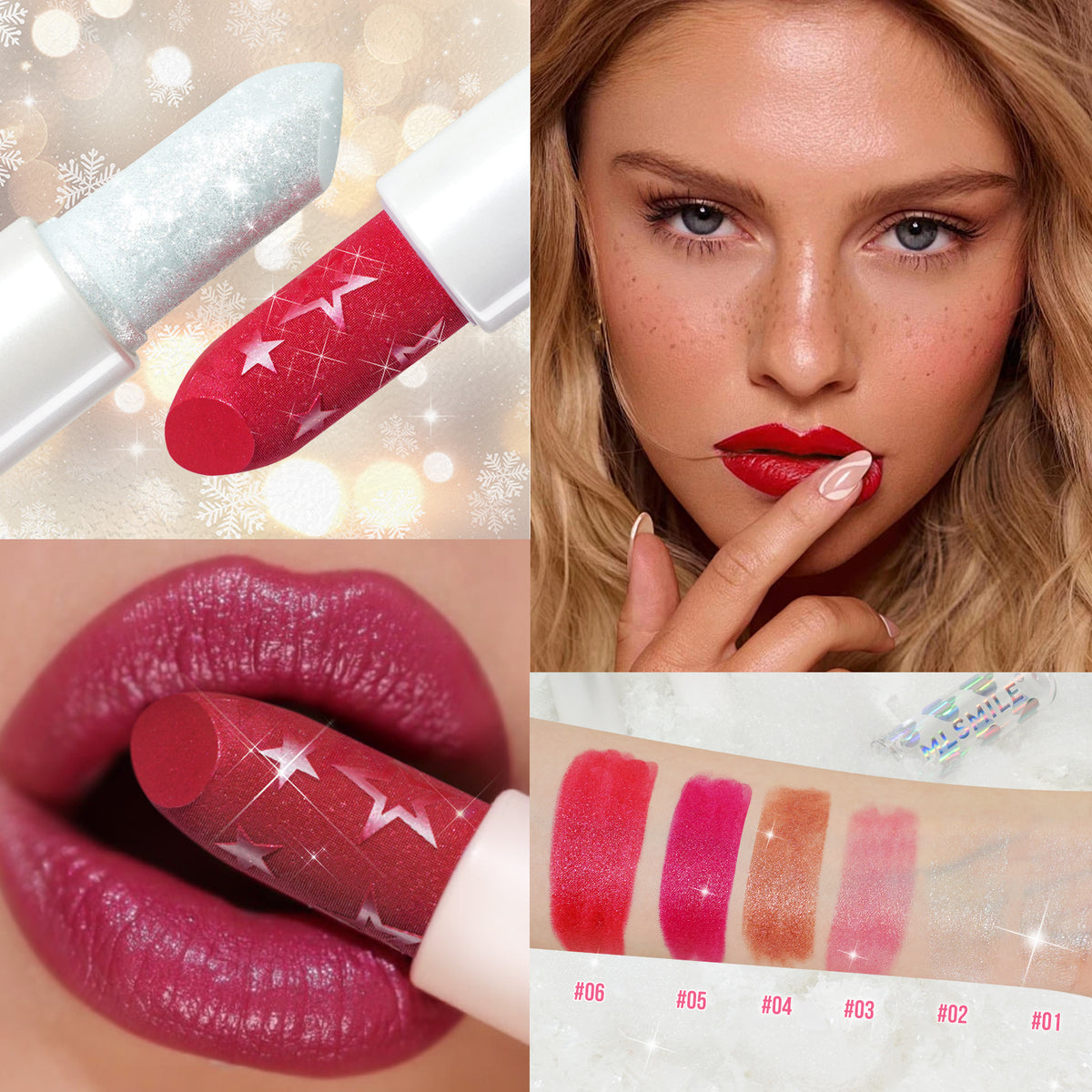 MLSmile Pearlescent Lipstick Lip Glaze Double Package Suit