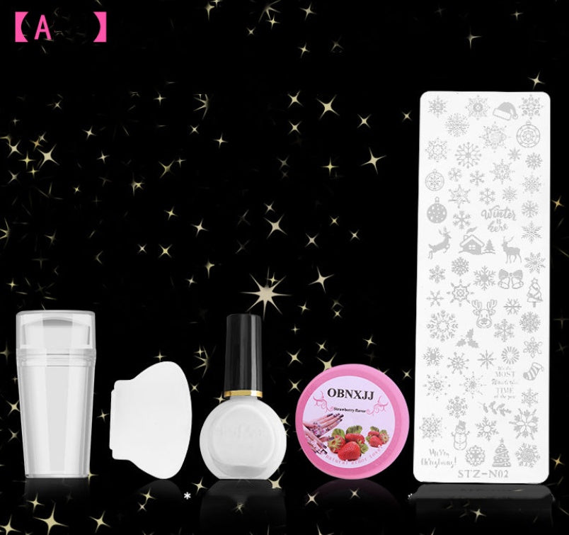 OBNXJJ French Nail Enhancement Seal Set Printing