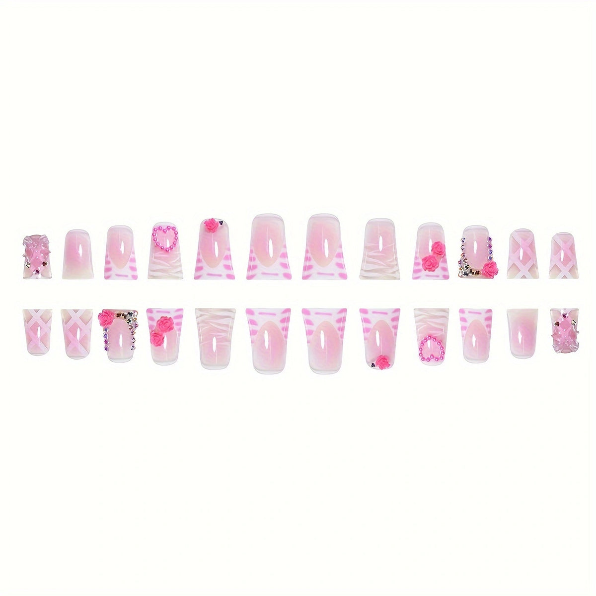 Women's Diamond In The Debris Flower Nail Art