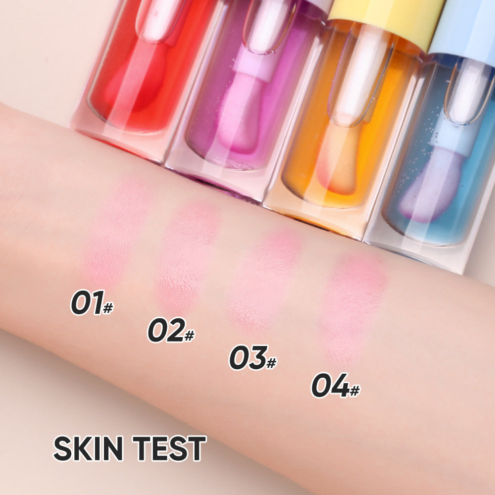 Big Brush Thin And Glittering Fluid Macaron Color-changing Blush Oil