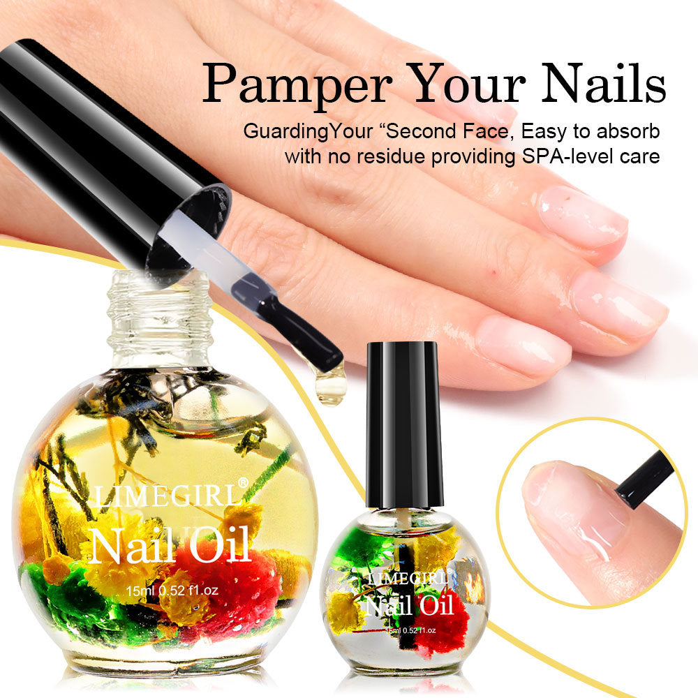 LimeGirl Dried Flower 15ML Nail Edge Care Oil