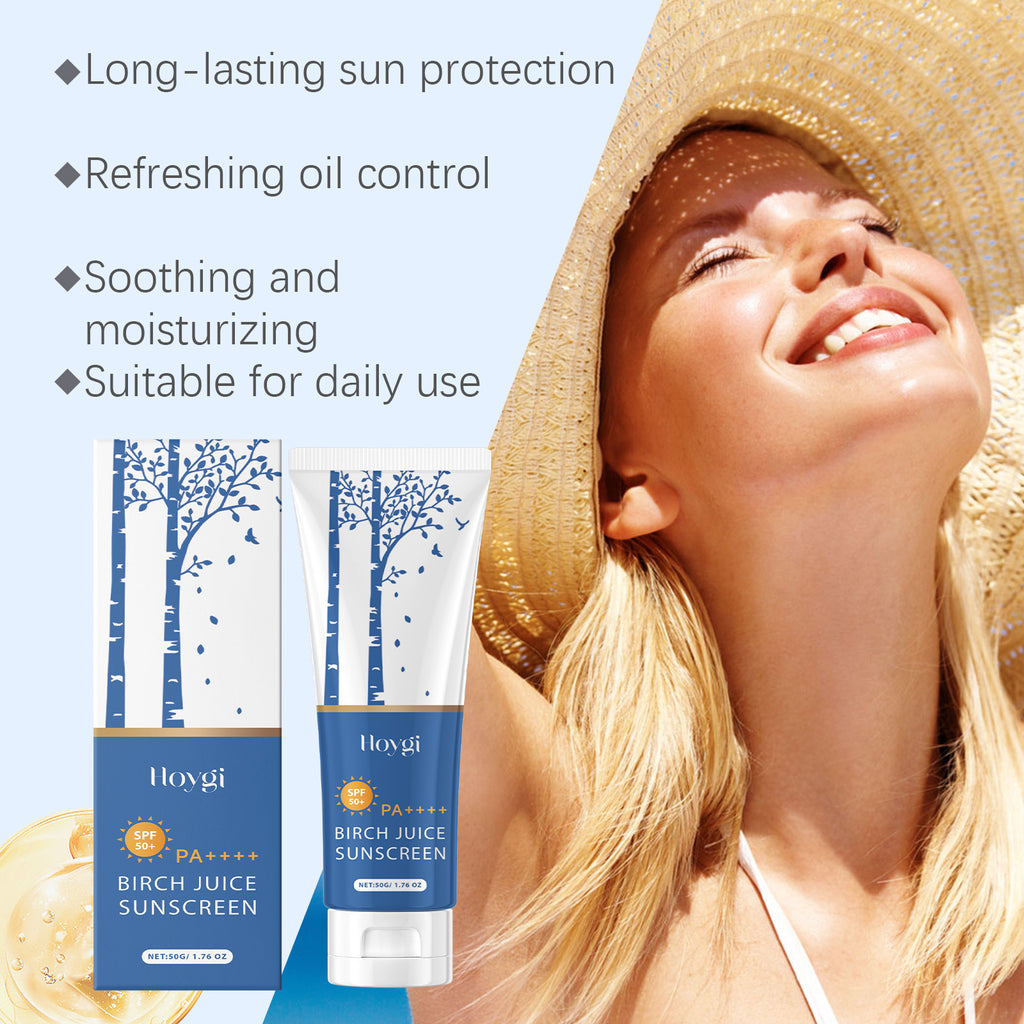 Hoygi Birch Sap Oil Control Protective Cream Outdoor Light