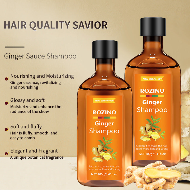 Rozino English Ginger Shampoo Anti-itching Refreshing Oil Control Anti-dandruff And Hair Fixation