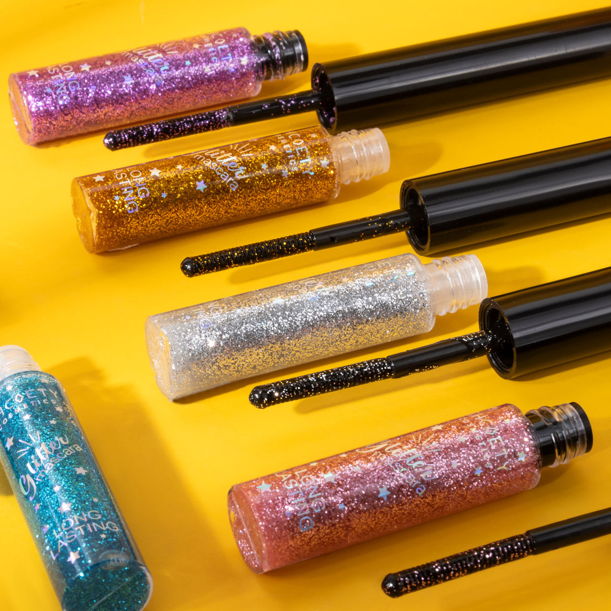 Shcoety Color Mascara 5 Colors Waterproof Not Smudge