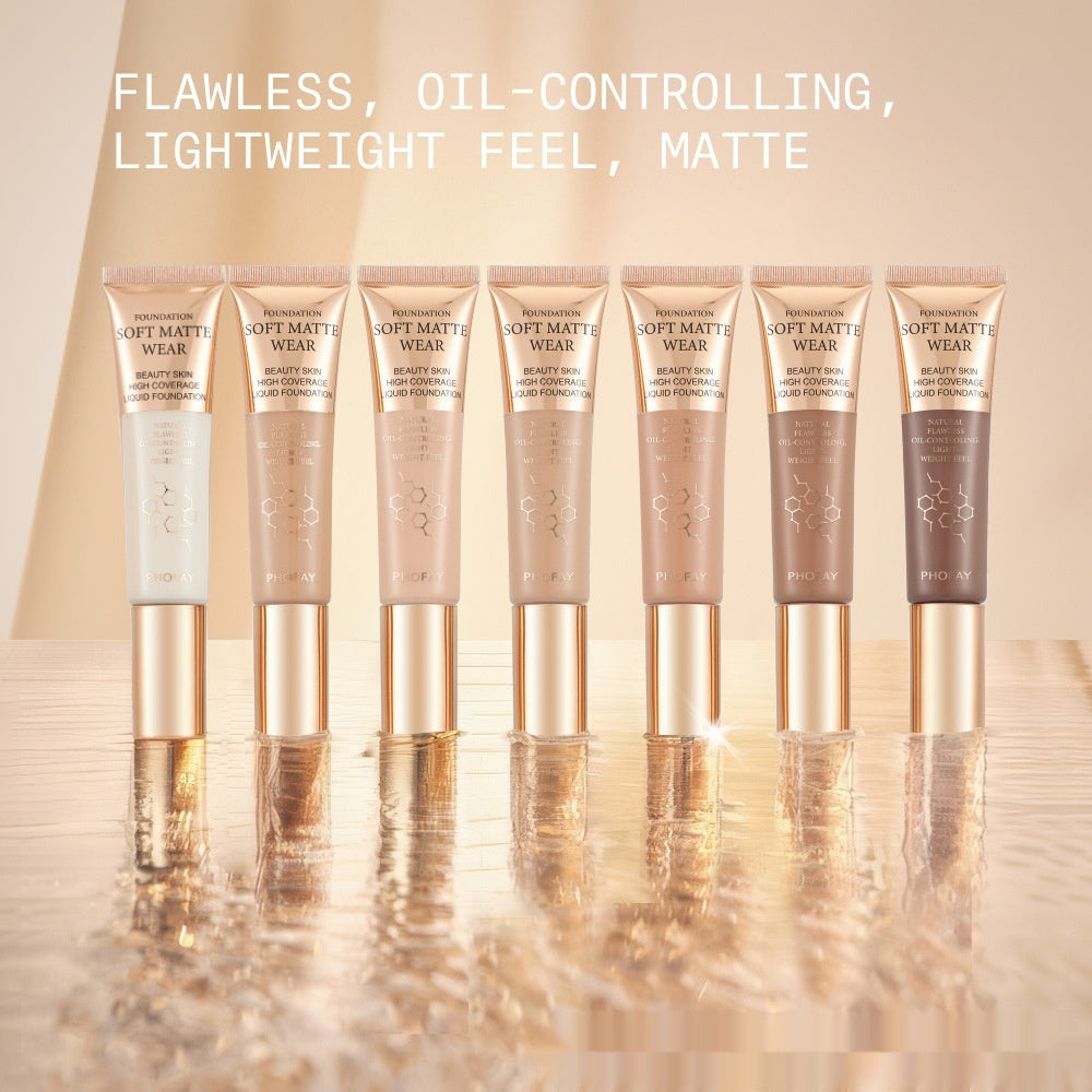 Phofay Long-lasting Concealer Foundation For Oily Skin That Doesn't Cake