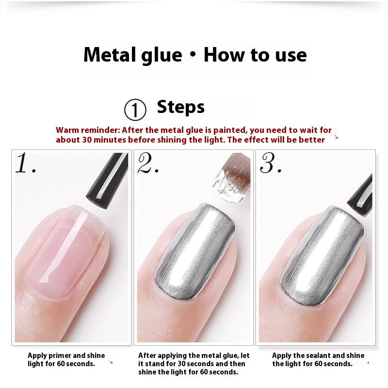Zi Xuan Metalic Glue Japanese Nail Art UV Nail Polish