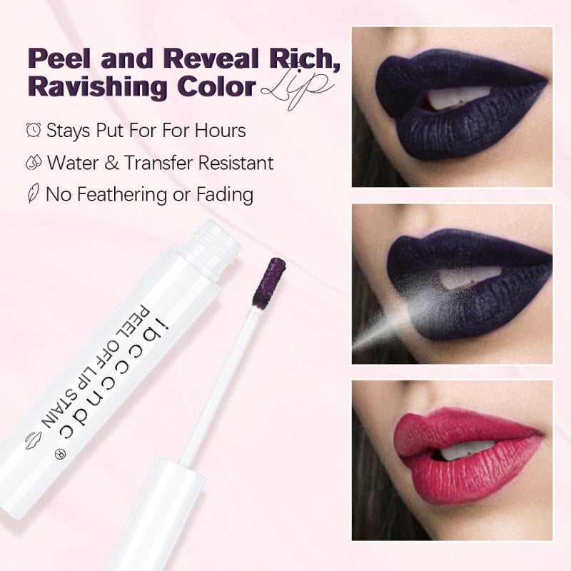 Ibcccndc Tear-off Lip Gloss Non-fading Matte Lipstick