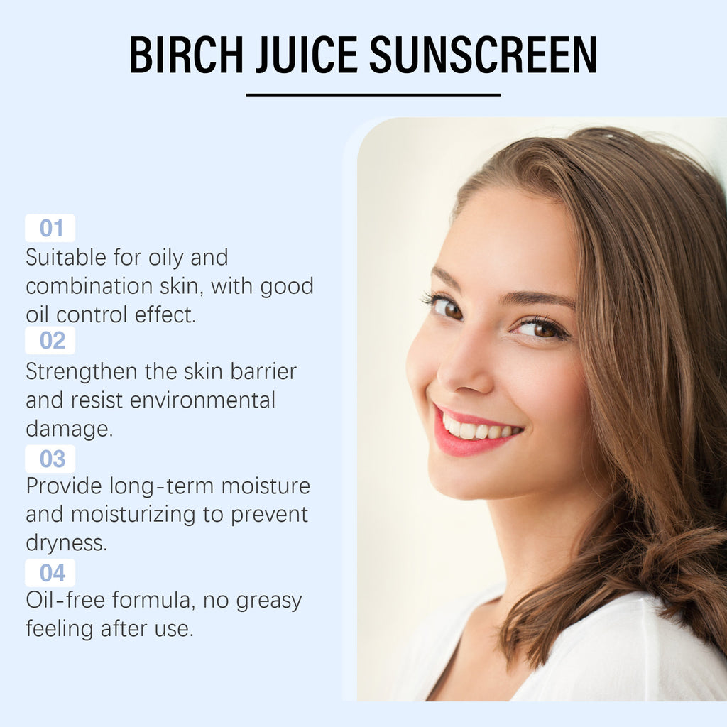 Hoygi Birch Sap Oil Control Protective Cream Outdoor Light