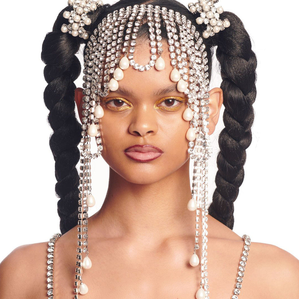 Full Bore Exaggerated Long Tassel Hair Chain
