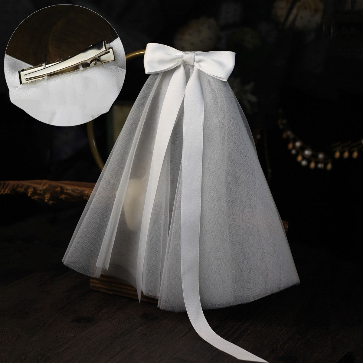 Bow Tie Bridal Headdress Mori Series