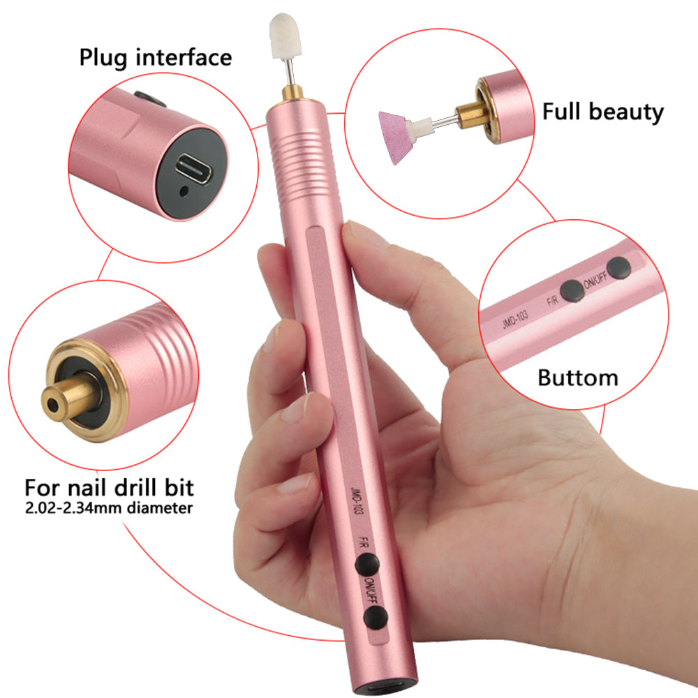 Battery USB Polishing Tool For Nail Salon