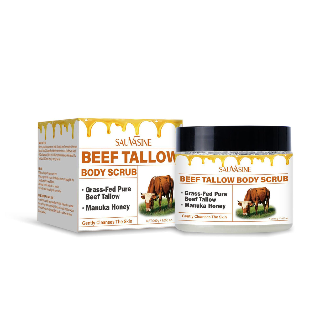 Sauvasine Beef Fat Body Scrub Cream 200g