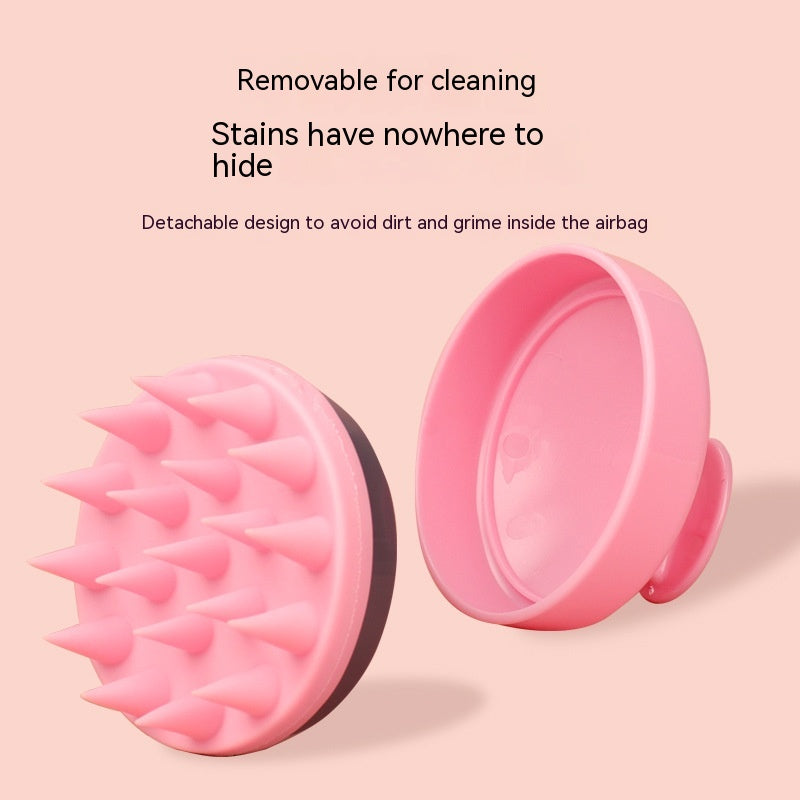 Silicone Shampoo Brush Scalp Meridian Massage Brush Hair Washing Artifact Anti-dandruf And Relieve Soothinging Home Hair Salon Head Scratching Tool