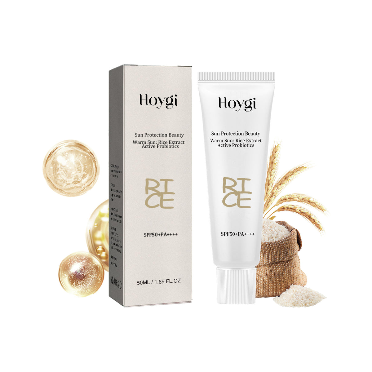 Hoygi Rice Probiotics Protective Cream Moisturizing Body Skin