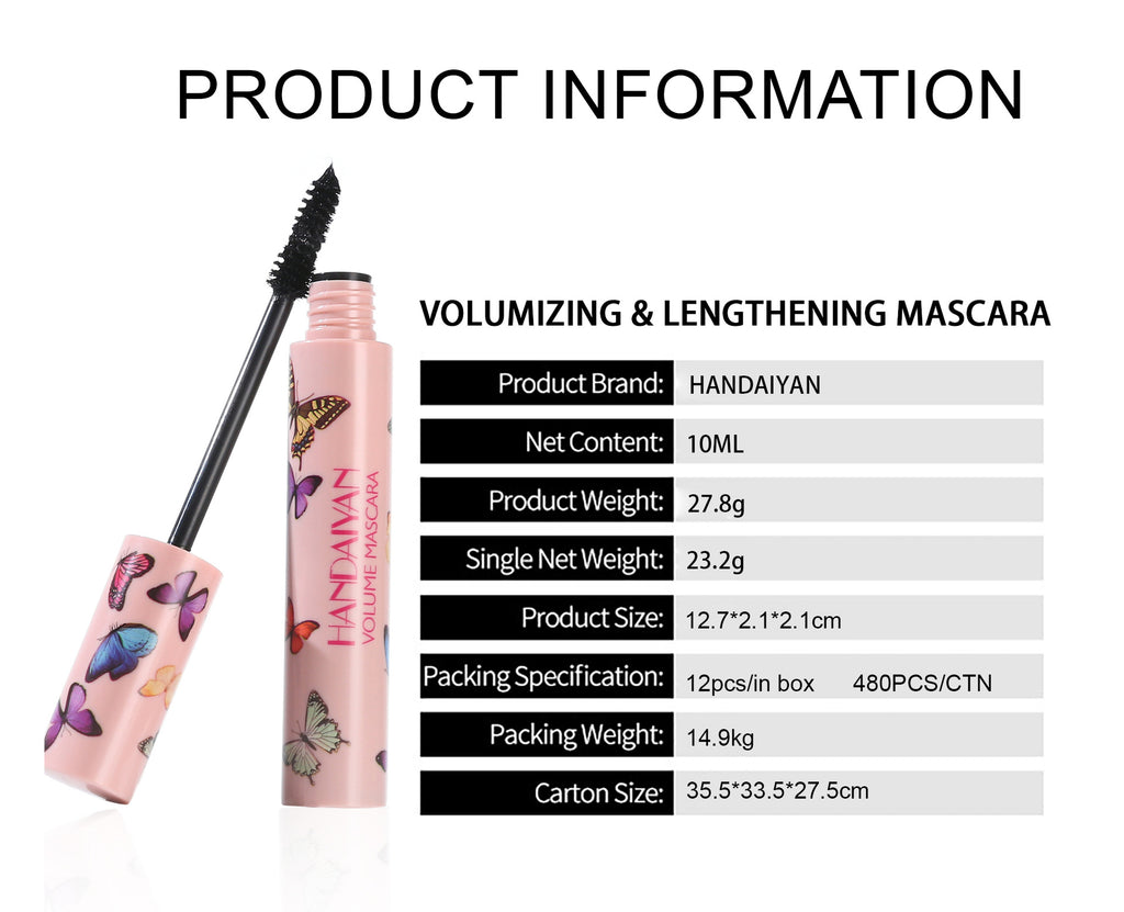 Handaiyan Waterproof And Sweatproof Not Smudge Long Curling Mascara