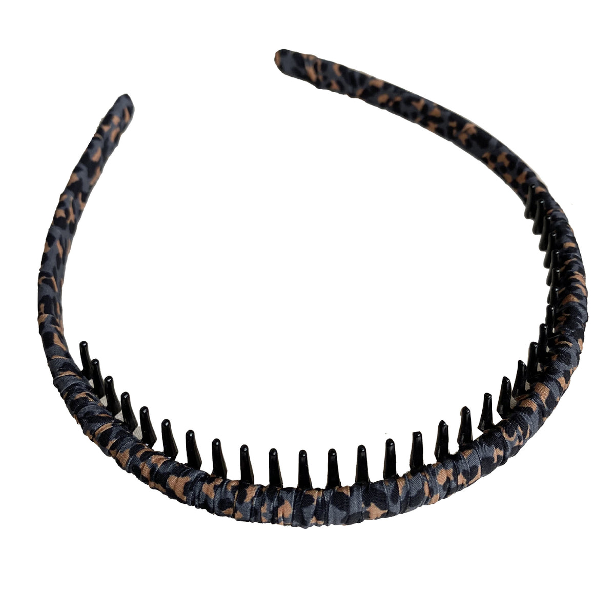 Leopard Print Pearlescent Winding Cloth Headband Simple